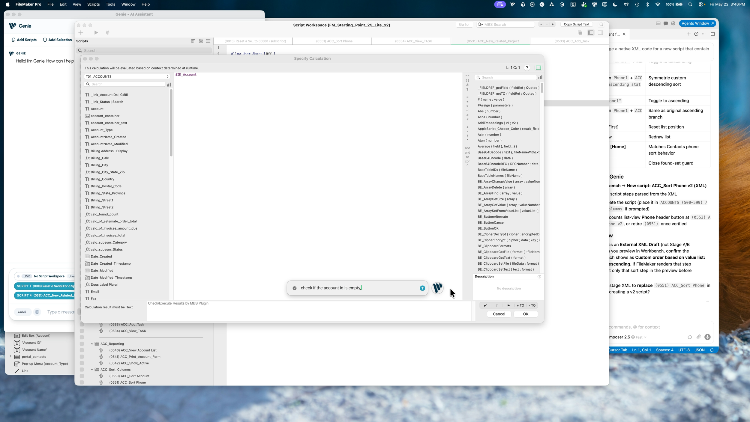Generating calculations with Genie